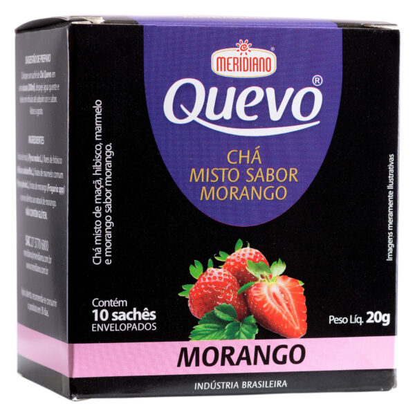 fst 3699 Chá Quevo Morango - 10un